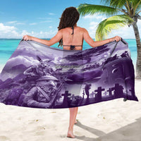 Purple ANZAC Day The Battle of Lone Pine Sarong Kiwi-Kangaroo Soldier Lest We Forget LT9 - Polynesian Pride