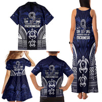 FSM Chuuk States Family Matching Tank Maxi Dress and Hawaiian Shirt Micronesia Six 9 One Polynesian Tribal Pattern LT9 - Polynesian Pride
