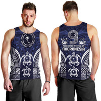 FSM Chuuk States Men Tank Top Micronesia Six 9 One Polynesian Tribal Pattern