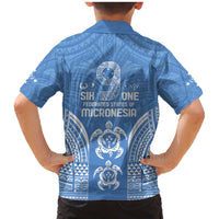 FSM Kosrae States Family Matching Mermaid Dress and Hawaiian Shirt Micronesia Six 9 One Polynesian Tribal Pattern LT9 - Polynesian Pride