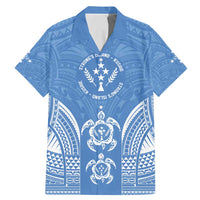 FSM Kosrae States Family Matching Mermaid Dress and Hawaiian Shirt Micronesia Six 9 One Polynesian Tribal Pattern LT9 Dad's Shirt - Short Sleeve Blue - Polynesian Pride