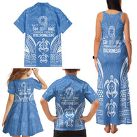 FSM Kosrae States Family Matching Tank Maxi Dress and Hawaiian Shirt Micronesia Six 9 One Polynesian Tribal Pattern LT9 - Polynesian Pride