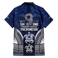 FSM Pohnpei States Family Matching Off Shoulder Maxi Dress and Hawaiian Shirt Micronesia Six 9 One Polynesian Tribal Pattern LT9 - Polynesian Pride