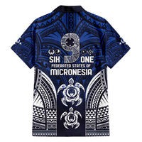 FSM Pohnpei States Family Matching Short Sleeve Bodycon Dress and Hawaiian Shirt Micronesia Six 9 One Polynesian Tribal Pattern LT9 - Polynesian Pride