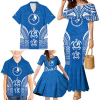 FSM Yap States Family Matching Mermaid Dress and Hawaiian Shirt Micronesia Six 9 One Polynesian Tribal Pattern LT9 - Polynesian Pride