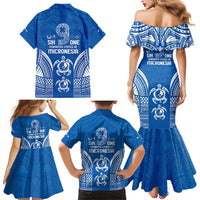 FSM Yap States Family Matching Mermaid Dress and Hawaiian Shirt Micronesia Six 9 One Polynesian Tribal Pattern LT9 - Polynesian Pride