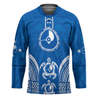 FSM Yap States Hockey Jersey Micronesia Six 9 One Polynesian Tribal Pattern - Polynesian Pride