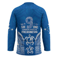 FSM Yap States Hockey Jersey Micronesia Six 9 One Polynesian Tribal Pattern - Polynesian Pride