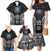 FSM Micronesia Six 9 One Family Matching Mermaid Dress and Hawaiian Shirt Polynesian Tribal Pattern LT9 - Polynesian Pride