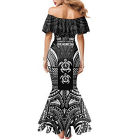 FSM Micronesia Six 9 One Family Matching Mermaid Dress and Hawaiian Shirt Polynesian Tribal Pattern LT9 - Polynesian Pride
