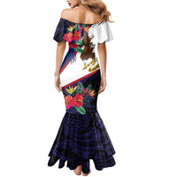 American Samoa Flag Day Since 1900 Family Matching Mermaid Dress and Hawaiian Shirt Samoa Muamua Le Atua Tropical Flowers LT9 - Polynesian Pride