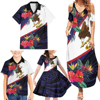 American Samoa Flag Day Since 1900 Family Matching Summer Maxi Dress and Hawaiian Shirt Samoa Muamua Le Atua Tropical Flowers LT9 - Polynesian Pride