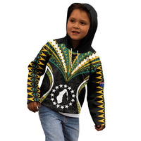 Polynesian Pride Aitutaki Island Kid Hoodie Cook Islands Tribal Wave Style LT9 - Polynesian Pride