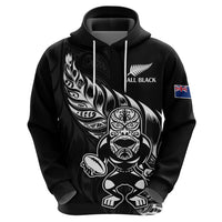 (Custom Text and Number) New Zealand All Black Rugby Hoodie LT9 - Polynesian Pride
