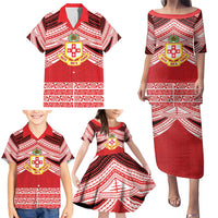 Personalised Kolisi Tonga College Atele Family Matching Puletasi and Hawaiian Shirt Polynesian Ngatu Tribal LT9 - Polynesian Pride