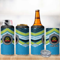 Personalised Tonga Lavengamalie College 4 in 1 Can Cooler Tumbler Polynesian Ngatu Tribal LT9 - Polynesian Pride
