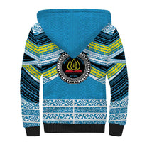 Personalised Tonga Lavengamalie College Sherpa Hoodie Polynesian Ngatu Tribal LT9 - Polynesian Pride