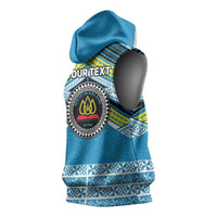 Personalised Tonga Lavengamalie College Sleeveless Hoodie Polynesian Ngatu Tribal LT9 - Polynesian Pride
