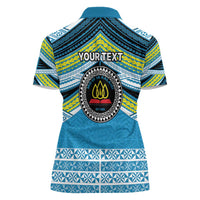 Personalised Tonga Lavengamalie College Women Polo Shirt Polynesian Ngatu Tribal LT9 - Polynesian Pride