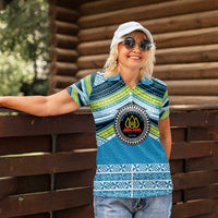 Personalised Tonga Lavengamalie College Women Polo Shirt Polynesian Ngatu Tribal LT9 - Polynesian Pride