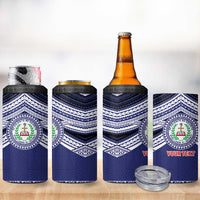 Personalised Tonga Sia'atoutai Theological College 4 in 1 Can Cooler Tumbler Polynesian Ngatu Tribal LT9 - Polynesian Pride