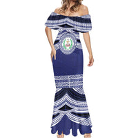 Personalised Tonga Sia'atoutai Theological College Mermaid Dress Polynesian Ngatu Tribal LT9 - Polynesian Pride