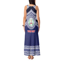 Personalised Tonga Sia'atoutai Theological College Tank Maxi Dress Polynesian Ngatu Tribal LT9 - Polynesian Pride