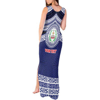 Personalised Tonga Sia'atoutai Theological College Tank Maxi Dress Polynesian Ngatu Tribal LT9 - Polynesian Pride