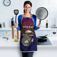 American Samoa Brave Eagle Personalized Apron National Flag Color - Polynesian Pride
