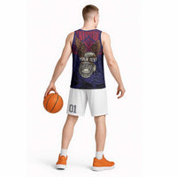 American Samoa Brave Eagle Personalized Basketball Jersey National Flag Color - Polynesian Pride