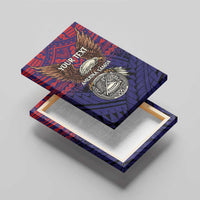American Samoa Brave Eagle Personalized Canvas Wall Art National Flag Color