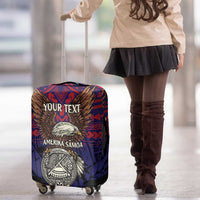 American Samoa Brave Eagle Personalized Luggage Cover National Flag Color