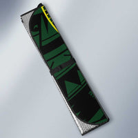 American Samoa Manua Cession Day Personalized Auto Sun Shade Polynesian Wave Style - Polynesian Pride