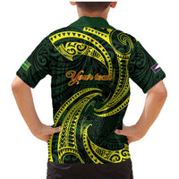 American Samoa Manua Cession Day Personalized Family Matching Mermaid Dress and Hawaiian Shirt Polynesian Wave Style LT9 - Polynesian Pride