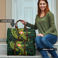American Samoa Manua Cession Day Personalized Travel Bag Polynesian Wave Style - Polynesian Pride
