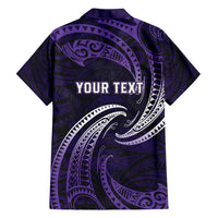 Manua Segaula American Samoa High School Personalized Family Matching Off Shoulder Short Dress and Hawaiian Shirt Polynesian Wave Style LT9 - Polynesian Pride