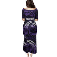 Manua Segaula American Samoa High School Personalized Family Matching Puletasi and Hawaiian Shirt Polynesian Wave Style LT9 - Polynesian Pride