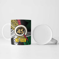 Ni-Van Vanuatu 45th Yumi Yumi Yumi Ceramic Mug Vanuatuan Boar Tusk Polynesian Pattern - Polynesian Pride