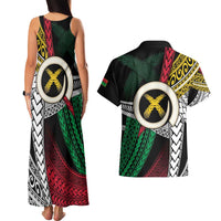 Ni-Van Vanuatu 45th Yumi Yumi Yumi Couples Matching Tank Maxi Dress and Hawaiian Shirt Vanuatuan Boar Tusk Polynesian Pattern LT9 - Polynesian Pride