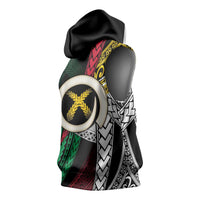 Ni-Van Vanuatu 45th Yumi Yumi Yumi Sleeveless Hoodie Vanuatuan Boar Tusk Polynesian Pattern LT9 - Polynesian Pride