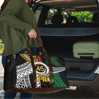 Ni-Van Vanuatu 45th Yumi Yumi Yumi Travel Bag Vanuatuan Boar Tusk Polynesian Pattern LT9 - Polynesian Pride