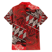 Vintage Ngatu Tribal Tonga Pattern Family Matching Off The Shoulder Long Sleeve Dress and Hawaiian Shirt LT9 - Polynesian Pride