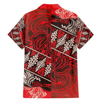 Vintage Ngatu Tribal Tonga Pattern Family Matching Tank Maxi Dress and Hawaiian Shirt LT9 - Polynesian Pride