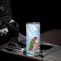 Melanesian Fiji Skinny Tumbler Kula Bird with Tagimoucia Masi Tapa Pattern LT9 - Polynesian Pride