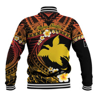 Melanesian Papua New Guinea Baseball Jacket Plumeria Bird of Paradise Tribal LT9 - Polynesian Pride