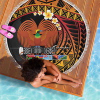 Melanesian Papua New Guinea Beach Blanket Plumeria Bird of Paradise Tribal LT9 - Polynesian Pride