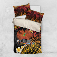 Melanesian Papua New Guinea Bedding Set Plumeria Bird of Paradise Tribal LT9 US Twin 172cm x 218cm Red - Polynesian Pride
