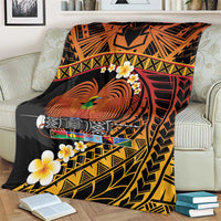 Melanesian Papua New Guinea Blanket Plumeria Bird of Paradise Tribal LT9 - Polynesian Pride