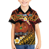 Melanesian Papua New Guinea Hawaiian Shirt Plumeria Bird of Paradise Tribal LT9 - Polynesian Pride