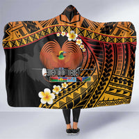 Melanesian Papua New Guinea Hooded Blanket Plumeria Bird of Paradise Tribal LT9 One Size Red - Polynesian Pride